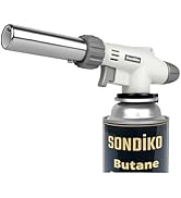 Sondiko Dual Flame Mode Butane Torch Head S516, Professional Grilling Tool with Adjustable Flame,...