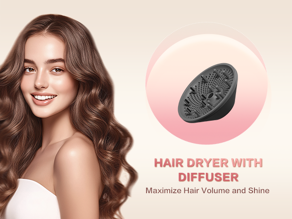 hair dryer with diffuserer