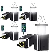 4Pack Solar LED Rechargeable Emergency Camping Lantern,White Solar Rechargeable,Rechargeable Type...