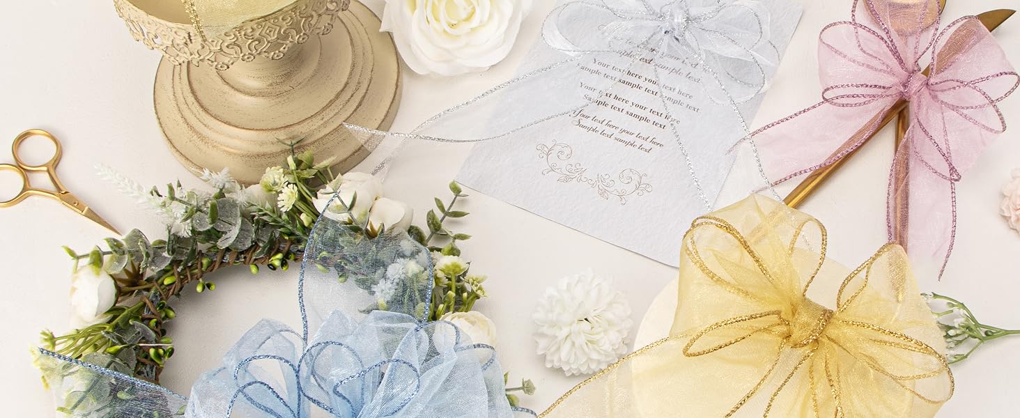 Organza wired ribbon 1