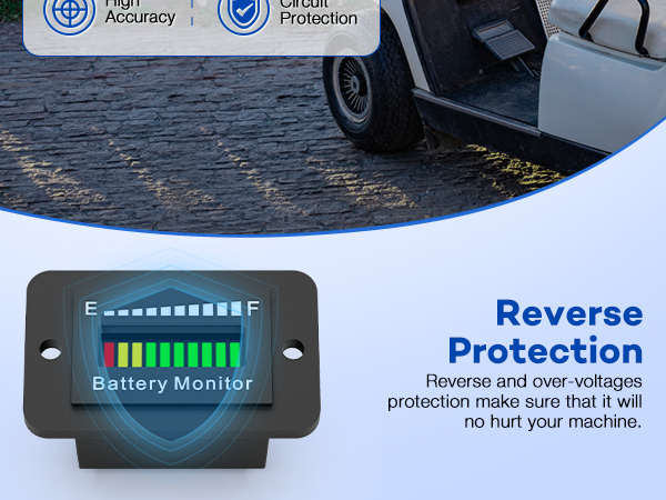 club car battery meter