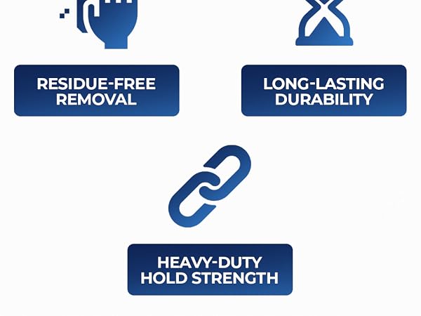 to fit light to heavy duty wall mounting no damage wall safe tape invisible hold sticky