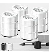 Round Anti Vibration Pads for Washing Machine, Stackable 1.3/2.5/3.6 Inch Heightening Support for...