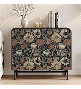 Yancorp 17.3"x120" Peel and Stick Wallpaper for Bedroom Accent Wall Boho Floral Removable Contact...