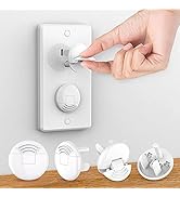 Outlet Covers (42 Pack) with Hidden Pull Handle Baby Proofing Plug Covers 3-Prong Child Safety So...