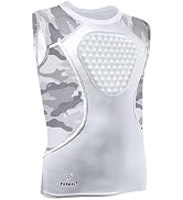 Youper Adult Padded Chest Protector Shirt, Heart-Guard/Sternum Protection for Baseball, Football,...