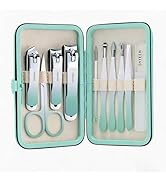 Manicure Set, 10 pcs High-Carbon Steel Nail Clippers Set, Portable Mini Manicure and Pedicure Kit...
