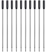 Black Ink Refills (10pcs), Replaceable Pens Refills, 1mm Medium Tip - Black