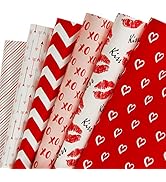 WRAPAHOLIC Wrapping Paper Sheet - Red and Pink Design for Wedding, Valentine's Day, Birthday, Hol...