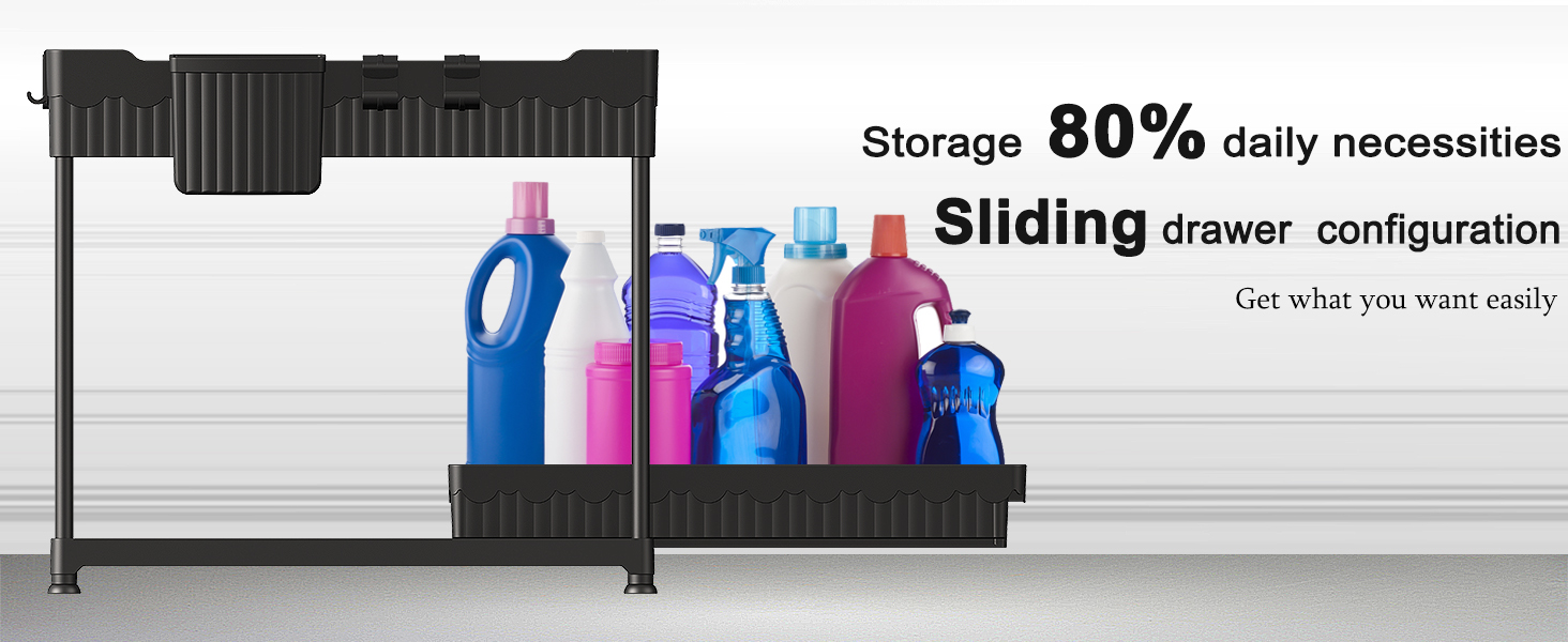 Sevenblue bathroom under sink organizer