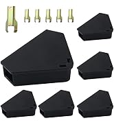 Mouse Station with Keys Black 6 Pack, Key Required Mouse Stations, Mice Stations, Keeps Children ...
