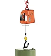 Electric Hoist Winch, 1100 lb Portable Electric Winch, 1500W 110V Electric Winch Crane, 25 ft Lif...