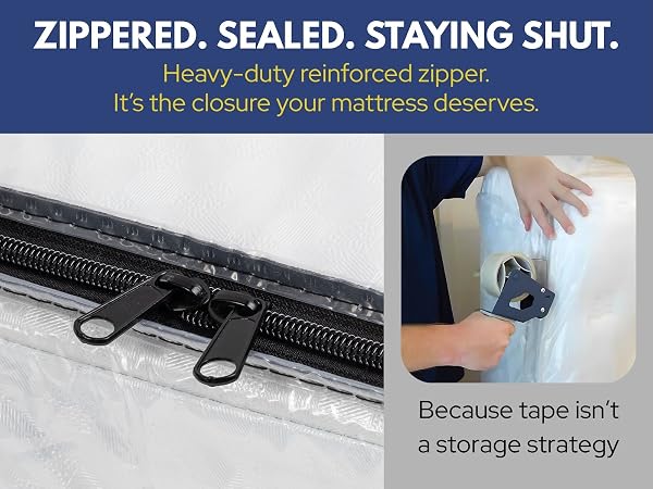 plastic mattress protector zipper