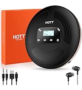 Portable CD Player Bluetooth with FM Transmitter,Walkman CD Player for Car with LCD Screen, Anti ...