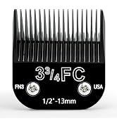 OwnLifeYF Detachable Steel Pet Dog Clipper Blades,Size-3 3/4FC,Compatible with Andis Cut Length 1...