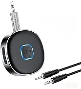Bluetooth Receiver, LAICOMEIN Portable 3.5mm Aux Car Adapter, Bluetooth Wireless Audio Receiver f...