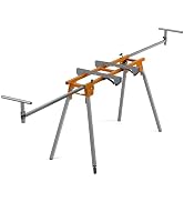 BORA Portable Miter Saw Stand 2nd Generation - Quick release Tool Mount - 114 Inches of Material ...