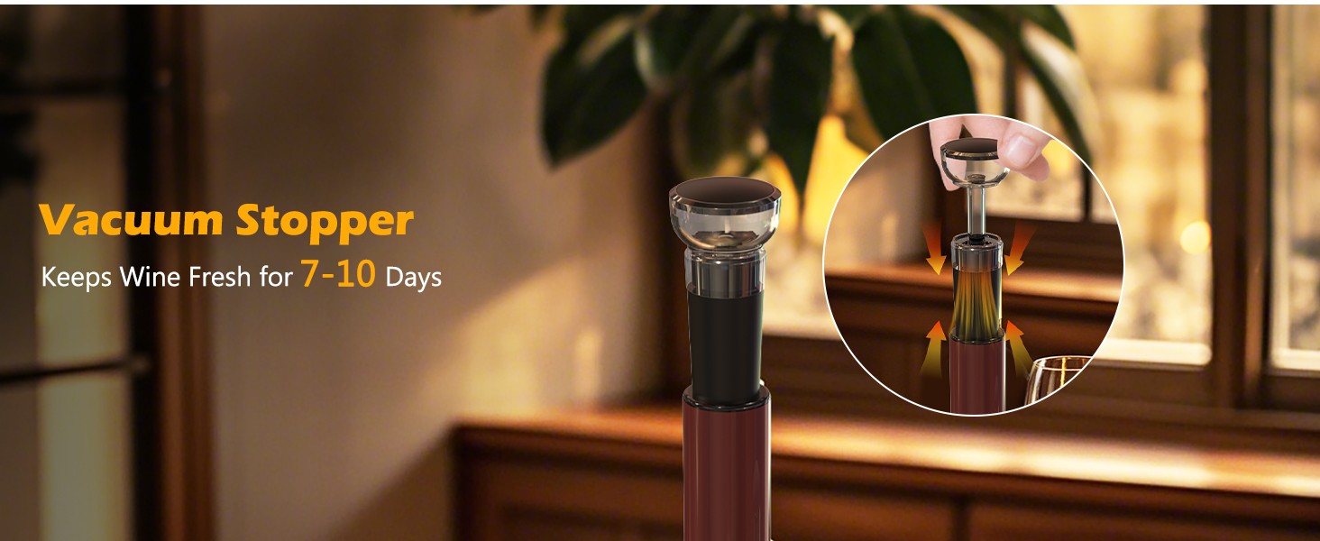 Electric Wine Opener Set, 4 in 1 Electric Wine Bottle Opener