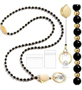 Toykee Lanyards for Id Badges and Keys for Women Teacher - Colorful Beaded Card Holders
