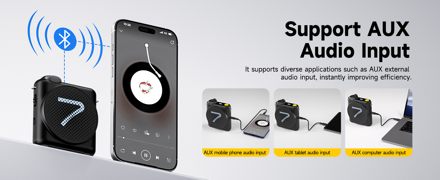 Support AUX Audio Input