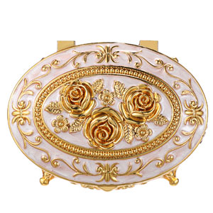 Jewelry box vintage metal jewelry box treasure chest jewelry box antique jewelry box for women girl