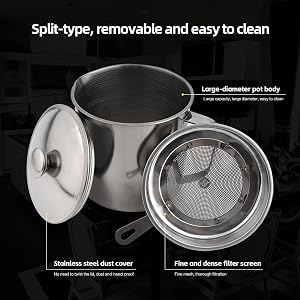Split-type, removable and easy to clean