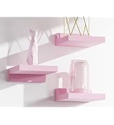 QsQueen Small Floating Shelves Mini Shelves Hanging Display 5 Inch Wall Shelf for Bathroom Living...