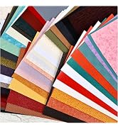 Diuhofart 50 Sheets A5 Textured Scrapbook Paper for Crafts, Multi-Color Collage Textured Paper Pe...