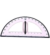 LEARNING ADVANTAGE Magnetic Dry Erase Protractor - 24” - Jumbo Classroom Tool - Demonstrate Measu...