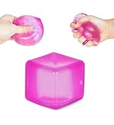 Jiezipaeasy Ice Cube Stress Ball 5cm(1.98"), Squishy Fidget Toy for Adults & Kids, Soft Sensory S...