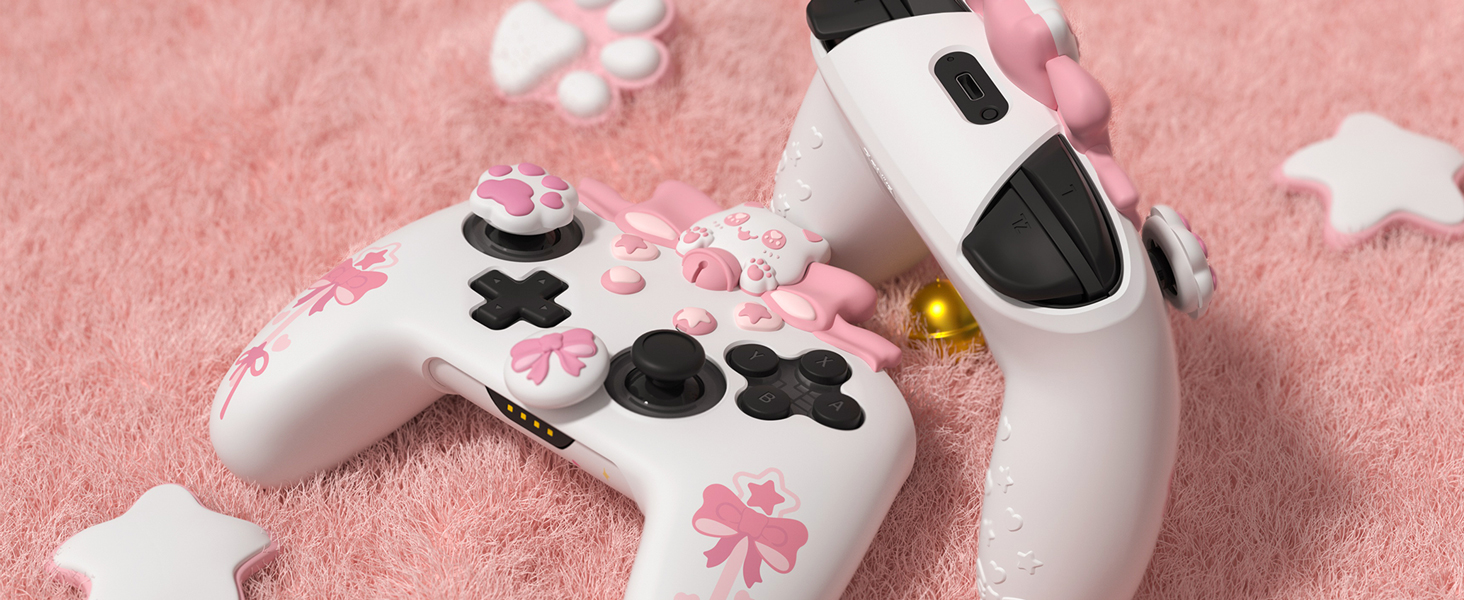 Kawaii Anti-Slip Controller Skin Grip Protector for Xbox Core Wireless Controller with Thumb Grips