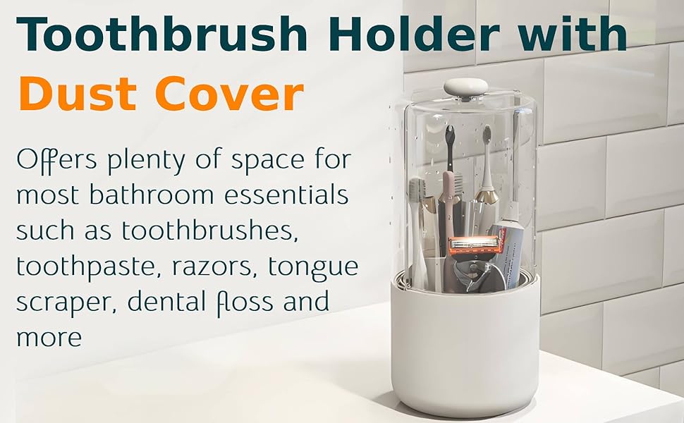 toothbrush holder with cover