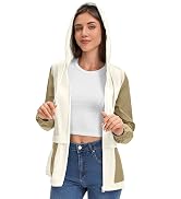 Zando Women's Lightweight Rain Jacket with Hood Waterproof Raincoat for Women Packable Windbreake...