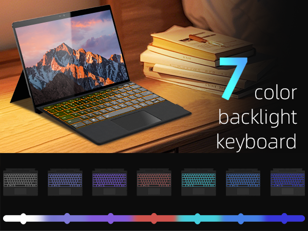 7 color backlight keyboard