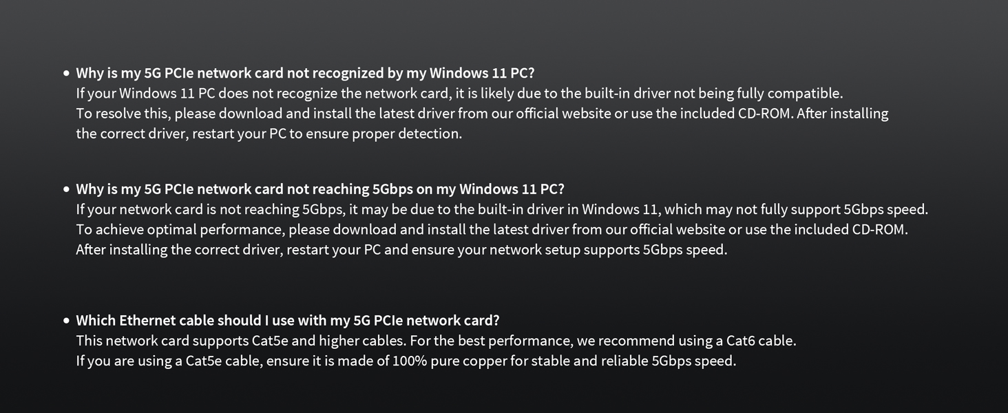 5gbps nic network adapter network card