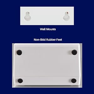 Back & Bottom Views of the Cooper-Atkins FT24-0-3 Large Single Station Kitchen Timer