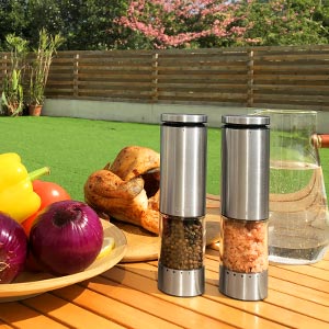 Electric Salt and Pepper Grinder Set