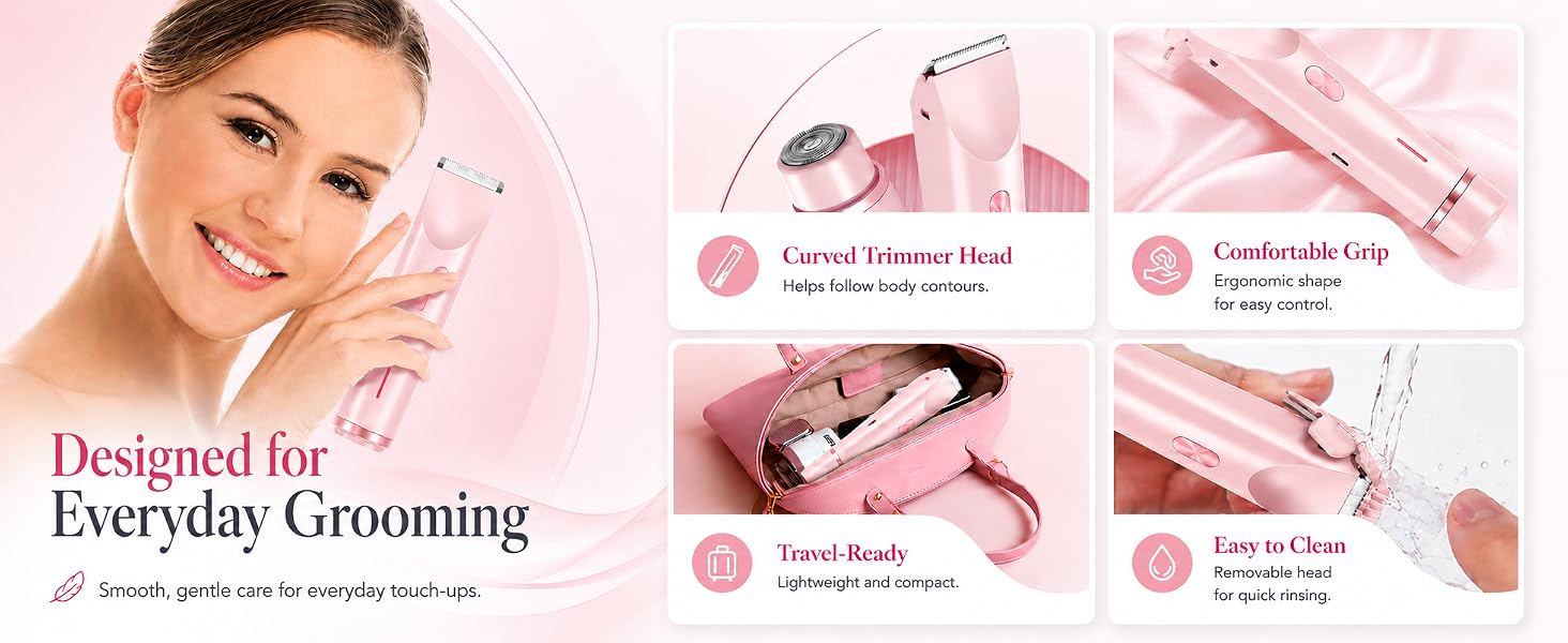 lady shaver bikini trimmer and shaver