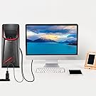 Male HDMI 2.0 in to Male DP 1.2 Out Cord Gold-Plated Connector 4K 6FT(1.8M) DVD to Monitors with DP