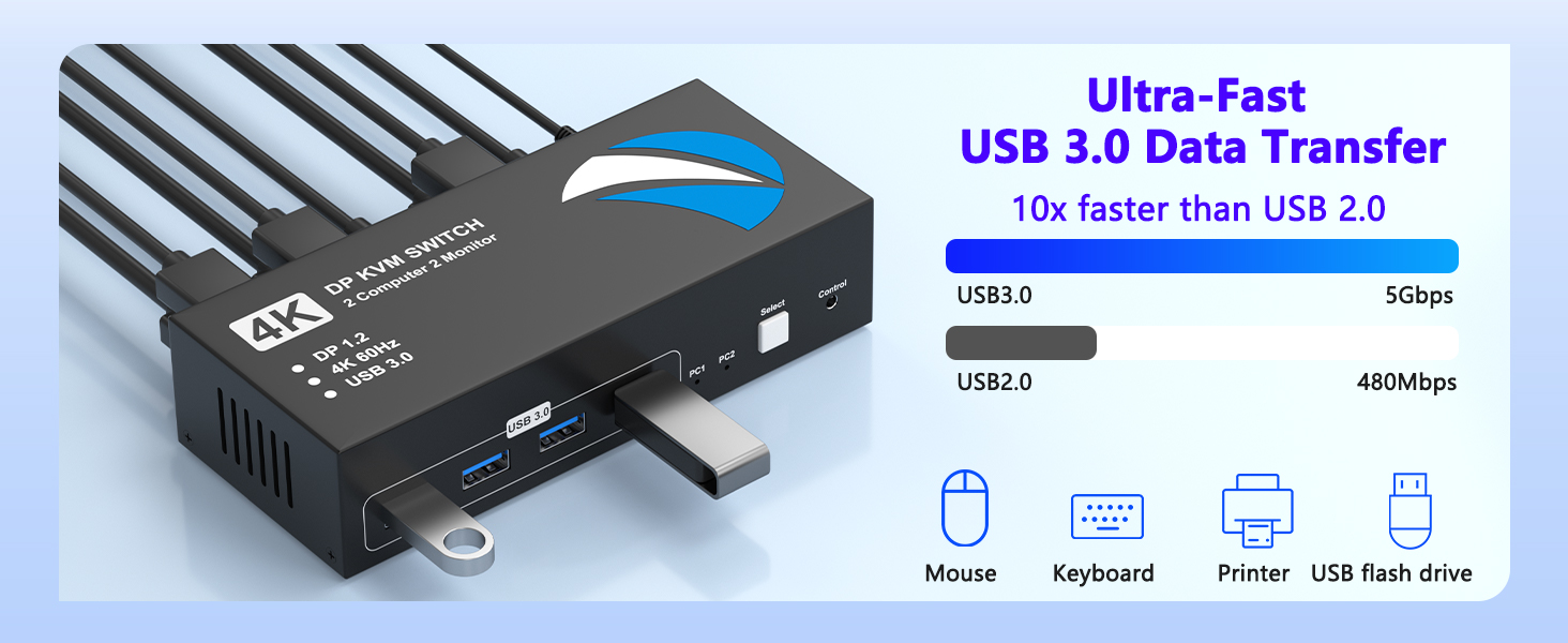 monitor splitter for dual monitor display