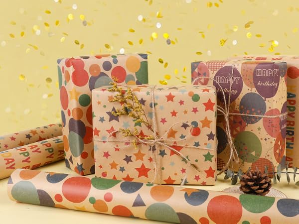 Birthday wrapping paper