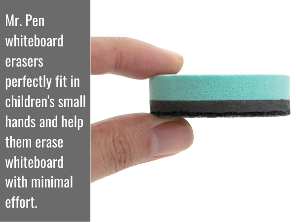 Mr. Pen- Mini Dry Erase Eraser, 24 Pack, Pastel Colors, Round Magnetic Dry Eraser