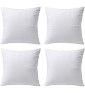 Phantoscope 18x18 Pillow Inserts, Set of 4 Lightweight Down Alternative Throw Pillows for Couch, ...