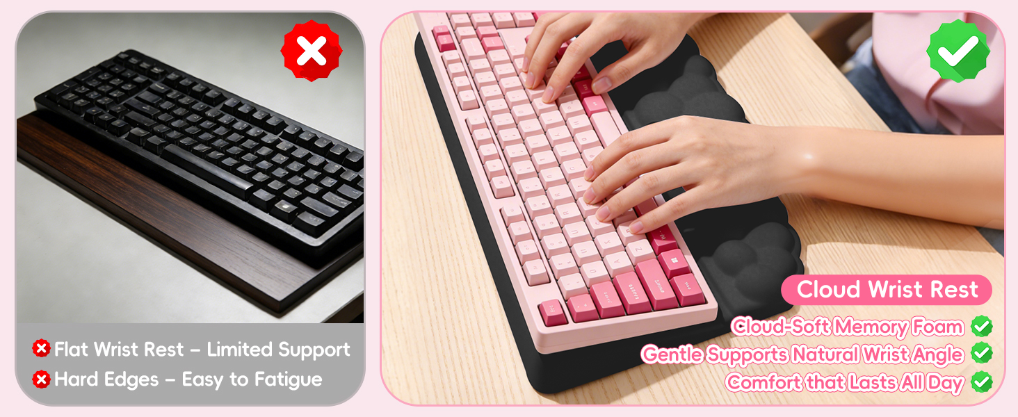 2 in 1 keyboard wrist rest and stand