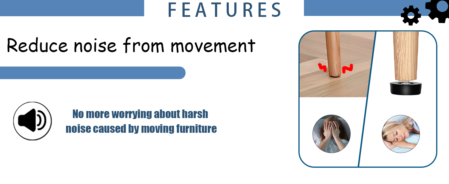 Reduce noise from movement