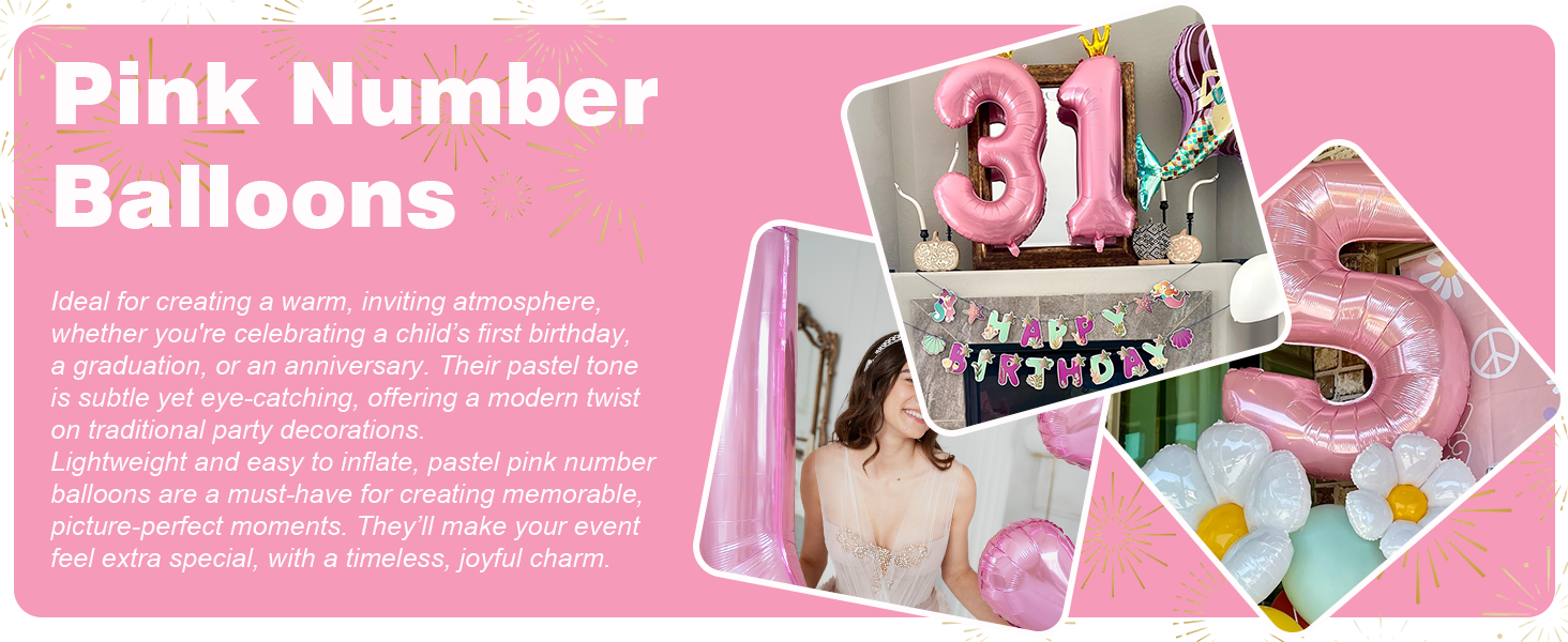 pink 1 balloon