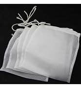 5 Pcs White Nylon Straining Bag - Fine Mesh - Homebrew Beer Wine Cider Dry Hop Beer Brewing Filte...