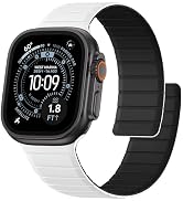 SNBLK Magnetic Band Compatible with Apple Watch Bands for Men 44mm 45mm 46mm 49mm 42mm 41mm 40mm ...