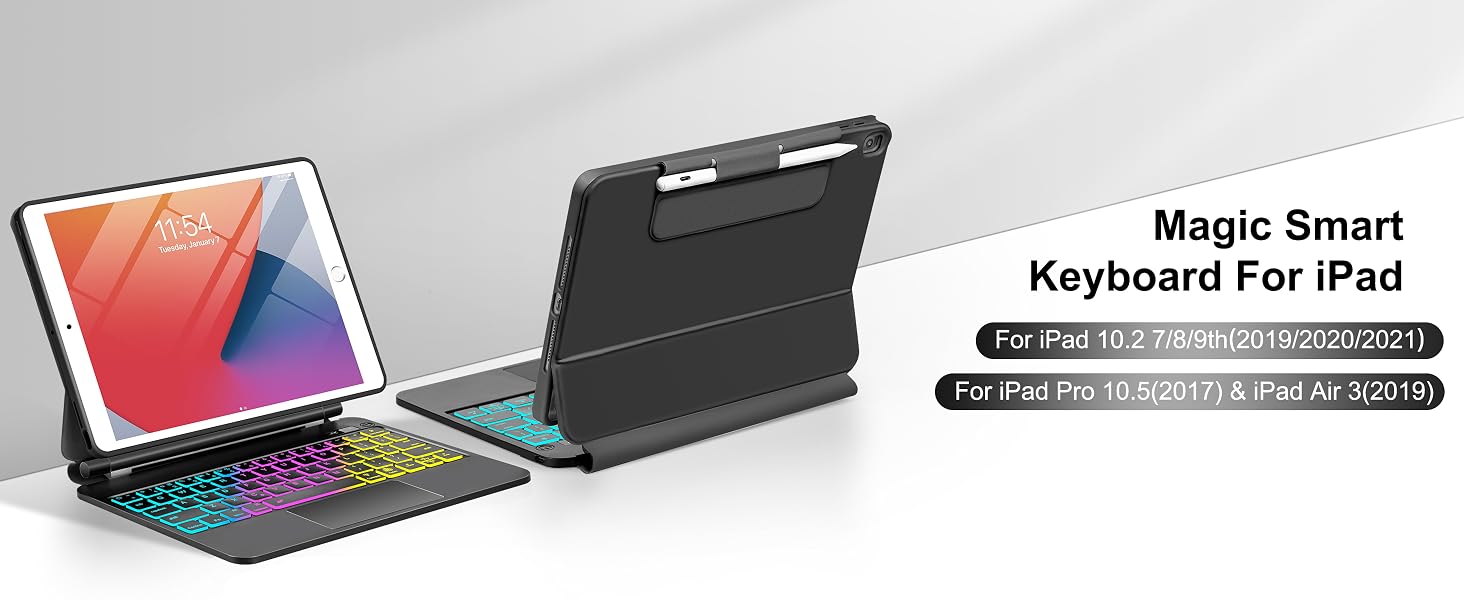 For iPad 9th 8th 7th Generation Magic keyboard