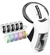 Embossing Label Maker Machine with-Tape, Vintage Embossed Label Maker Manual, Retro 3D Black Embo...